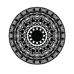 Ornamental round ornament, luxury mandala design, Decorative pattern in oriental style. 