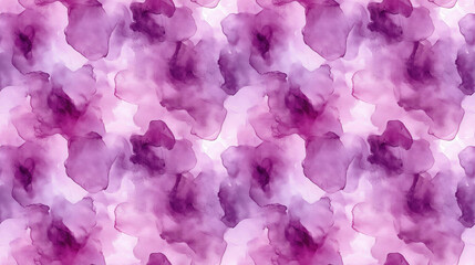 Fototapeta premium Vibrant seamless pattern of purple watercolor paint ideal for art projects and textile design