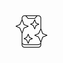 phone clean work icon sign vector