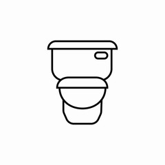 toilet bathroom icon sign vector