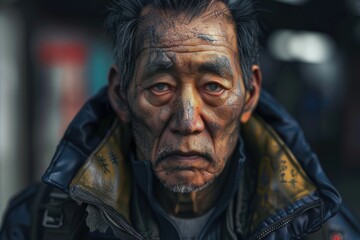 Obraz premium Japanese man in a jacket