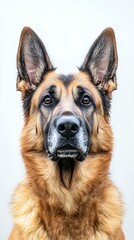 Regal German Shepherd with Alert Expression