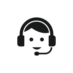 call center icon symbol vector 