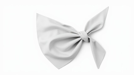 Naklejka premium Realistic bandana mockup with lifelike fabric folds and a soft finish, ideal for branding or custom designs. Great for ecommerce and design presentations.