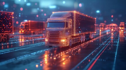 Futuristic Freight Planning Concept with Layered Design