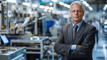 Senior Executive in High-Tech Manufacturing Facility for Professional Business Use