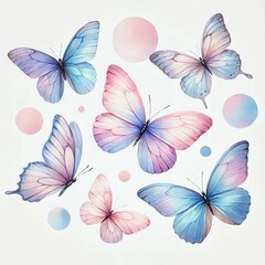 seamless pattern with butterflies