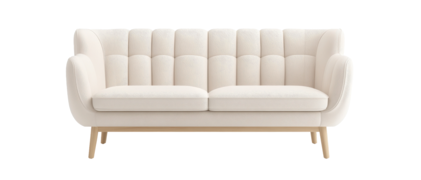 A white couch with a zebra print on it