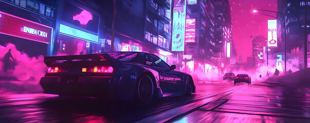 Street racing video game gameplay with 