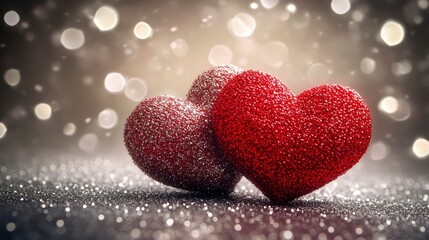 Fototapeta premium Love valentine's background with hearts.with generative ai
