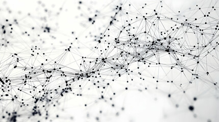 Abstract network structure with interconnected