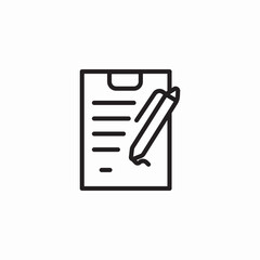 documnet signature icon sign vector