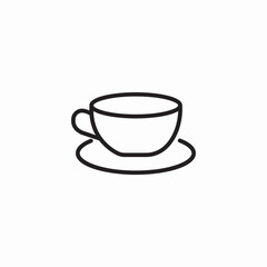 cup tea coffee icon sign vector