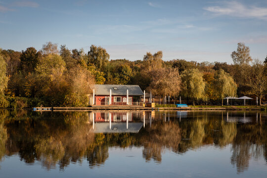 Herbst am Pr&ouml;bstingsee zwischen Bocholt und Borken im M&uuml;nsterland