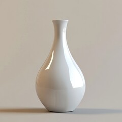 Elegant White Ceramic Vase: A Timeless Centerpiece for Your Space