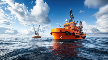 Exploring offshore marine services support operations for oil rigs in dynamic sea environments