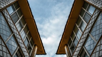 Fototapeta premium Kintsugi-Inspired Black and White Modern Patchwork Collage with Geometric and Tartan Patterns for Fashion and Home