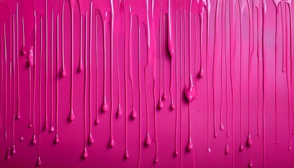 pink paint drips on the wall - cosmetic beauty background