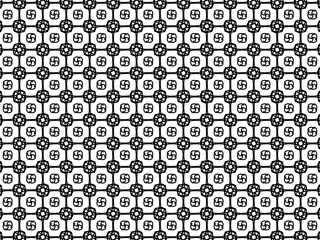 black and white geometric pattern