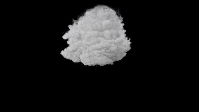 Three different types of snow avalanches, overlay of snowfall, black background, chroma