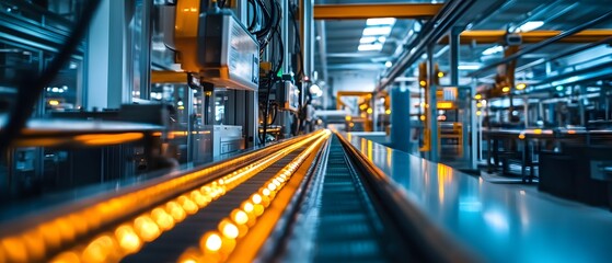 Industrial Process in a Modern Factory Environment