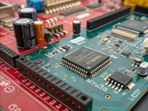 Macro Photography of Web Development Frameworks and Libraries on Circuit Board