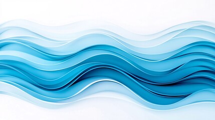 Serene Waves: Light Teal Blue Wallpaper for Calm and Bright Spaces