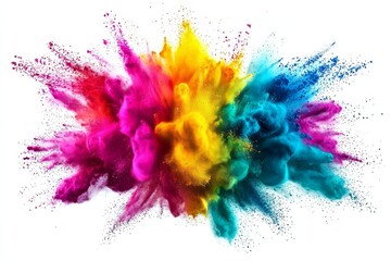 Fototapeta premium Colorful Powder Explosion, Abstract Art, Photo, Photography, Visual Arts, , color explosion