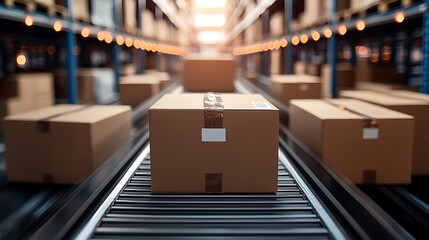 Efficient delivery systems in a high-tech logistics hub with optimized processes