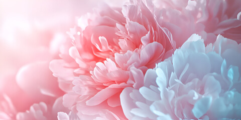 Blooming Pink Flowers with Soft Focus and Dreamy Tones
