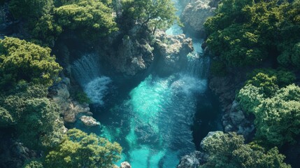 Fototapeta premium Step into a world of stunning AI imagery, where every detail is crystal clear