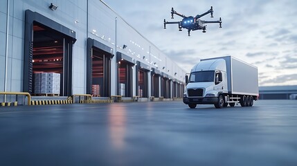 Efficient logistics hub integrating technology for smooth and optimized delivery processes