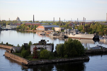 Kronstadt Russia 05 25 2022 . port city on the coast of the Gulf of Finland.