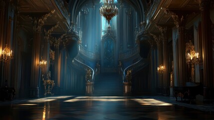 Grand Staircase in a Gilded Palace