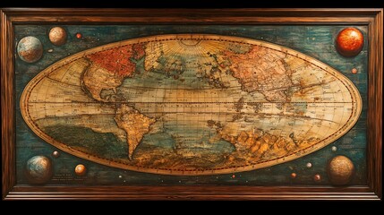 Fototapeta premium old world map