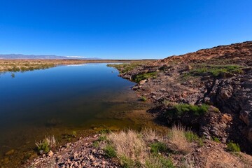 Barrage El Mansour Eddahbi, Ouarzazate Lake in Morocco
