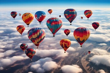 Obraz premium hot air balloons