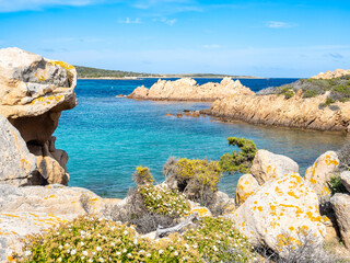 Coast in Caprera island, Italy