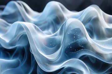 Obraz premium The image is a close up of a wave with water droplets on it