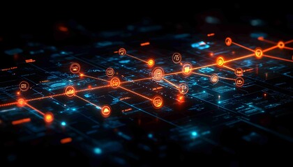 The Digital Customer Journey, a digital transformation from a customer&rsquo;s perspective, with icons for web, mobile, 