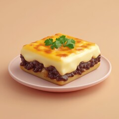 Delectable Savory Pastry with Melted Cheese Topping
