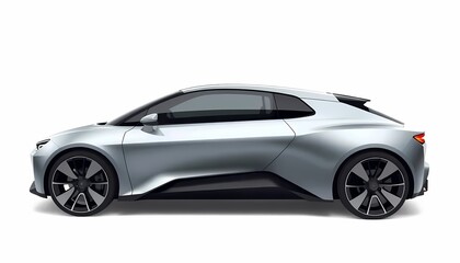 Futuristic Car Side View