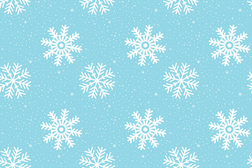 Blue and white winter seamless pattern. Christmas blue snowflakes pattern. Christmas and winter season background. snow seamless pattern. New Year background.