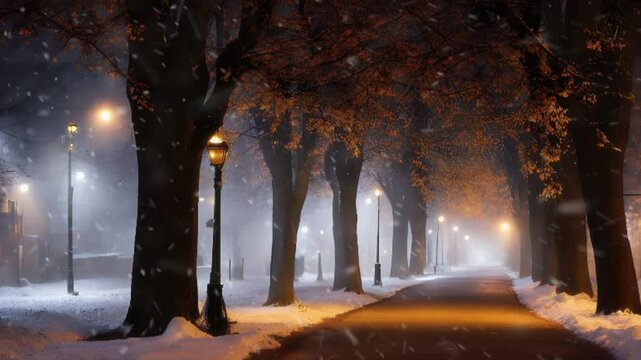 street in winter