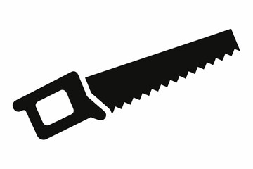 

Handsaw icon, Hand saw silhouette vector, Hand saw black symbol vector illustration.