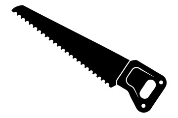 

Handsaw icon, Hand saw silhouette vector, Hand saw black symbol vector illustration.