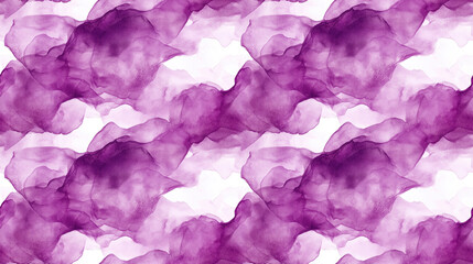 Fototapeta premium Abstract purple watercolor smudges forming a seamless pattern perfect for fabric design or artistic backgrounds