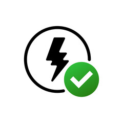 Flash Power Thunderbolt and Bolt Logo