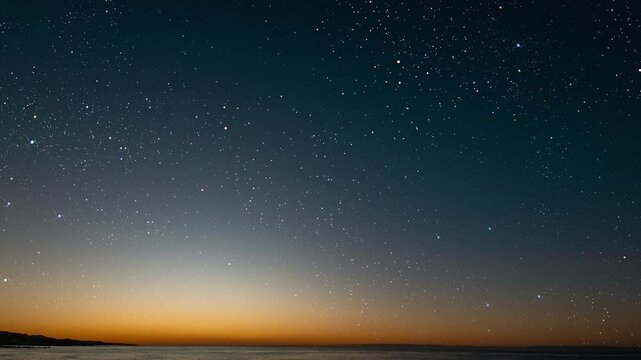 night Christmas panorama with a star in the sky