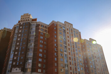Naklejka premium New residential apartment buildings in the Kommunarka district. Moscow, Russia